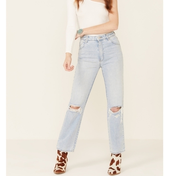 Rollas Jean High Rise Straight - Picture 1 of 8